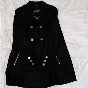 Guess Black Wool Coat